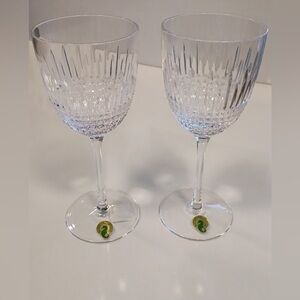 Waterford Crystal Lismore Diamond Red Wine Glasses, Set Of 2, NEW